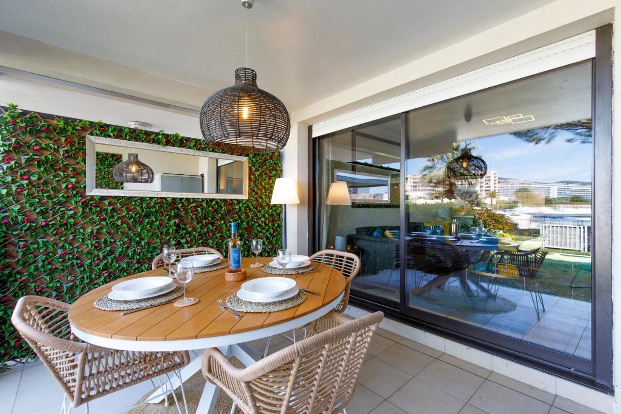 Luxury 3 Piece Garden Apartment In Cannes Marina Мандельё-ла-Напуль Экстерьер фото